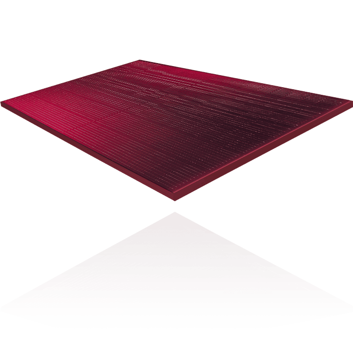 Rote Photovoltaikmodule "Silk Nova" bei Spreewatt