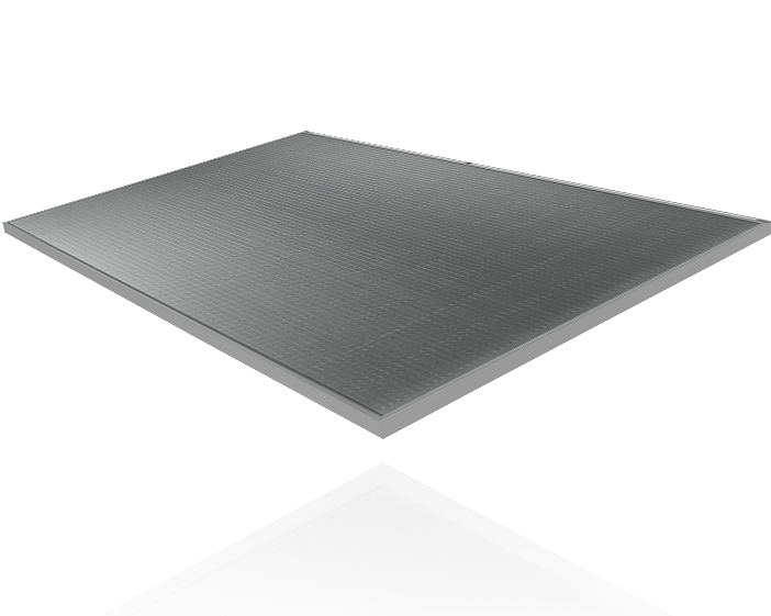 Silberfarbene Photovoltaikmodule Silk Nova